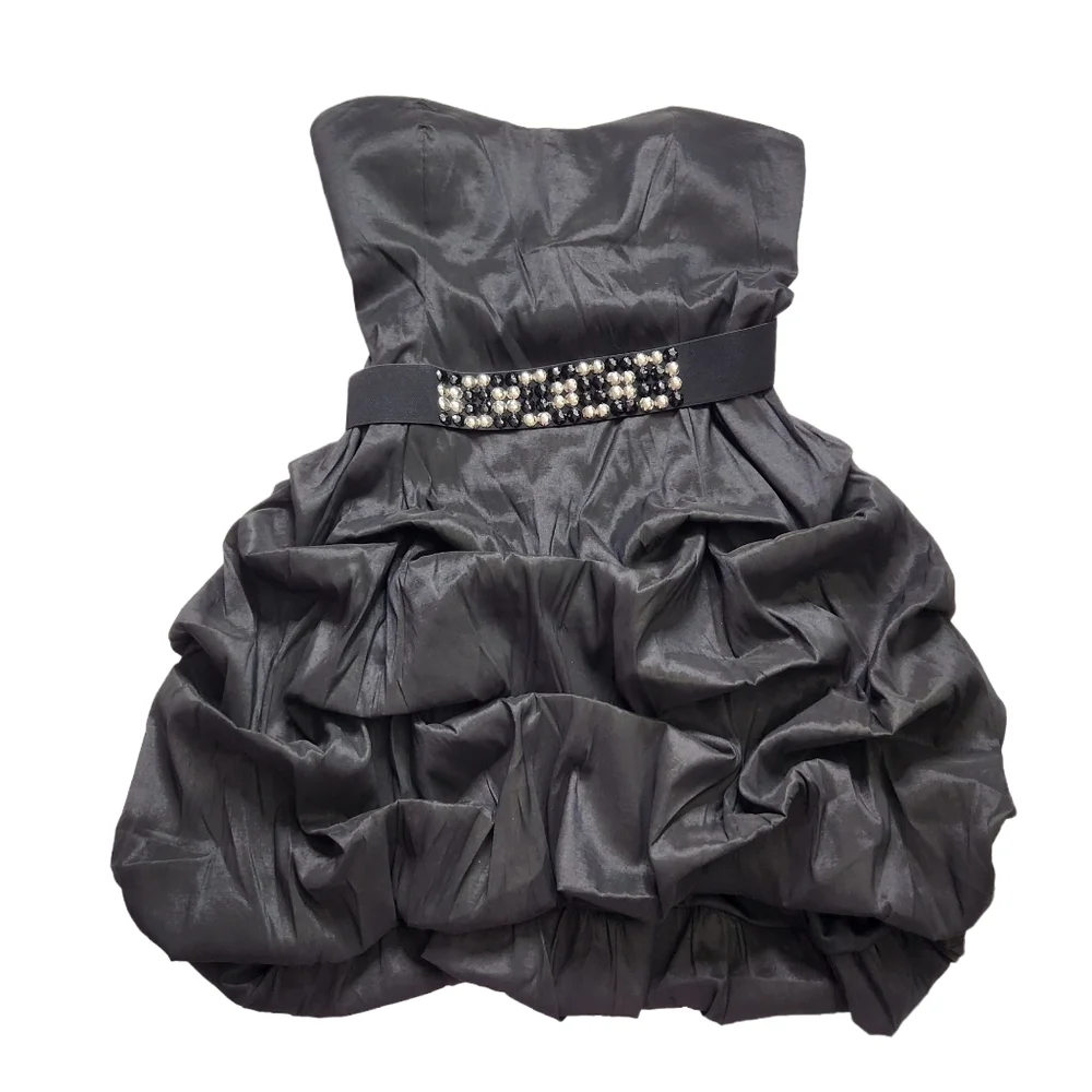 Torrid Black Hilo Pickup Strapless Formal Dress Plus Size 22 New Bubble Dress - Picture 1 of 10
